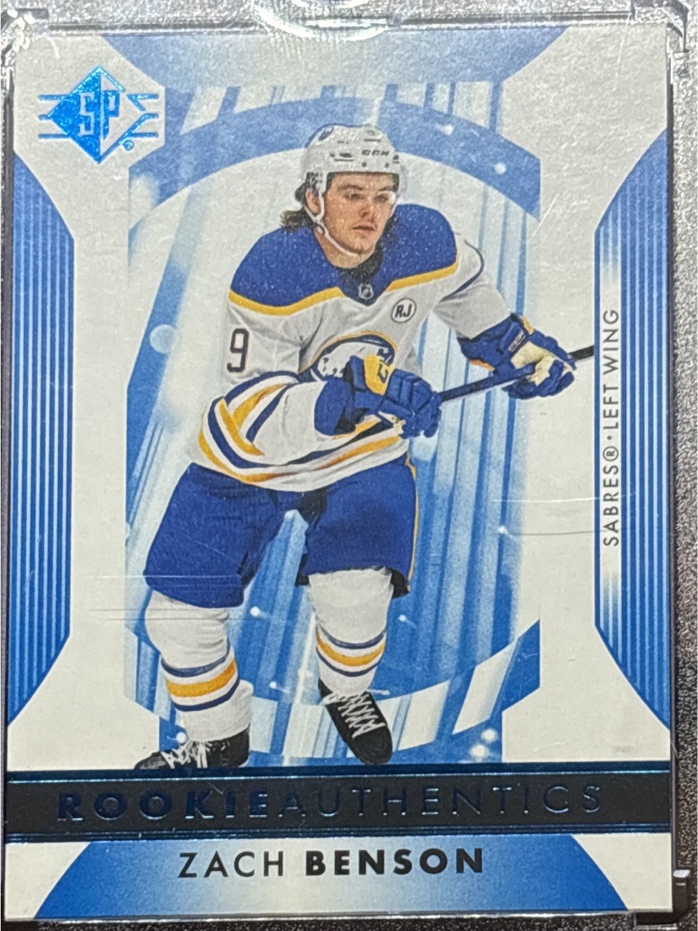 Upper Deck SP Authentic Zach Benson Rookie Trading Card
